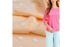 China Custom 150cm 185gsm Polka Dot Knit Fabric 6% Spandex 47% Cotton 47% Modal supplier