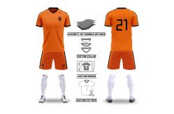 China Team Custom Soccer Jerseys Quick Dry Breathable LightWeight 100 Polyester Shirt supplier