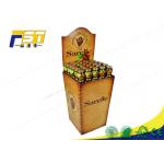 Removable Header Cardboard Dump Bins Recycling Customized For Drinks Retails for sale