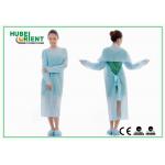 OEM Fluid Repellent 45g/m2 Disposable Isolation Gowns Without Sleeves for sale