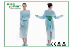 China Disposable Non Woven Polyethene CPE Protective Isolation Gown supplier
