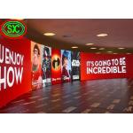 Digital P4 RGB LED Curtain Display  Wall Mounted , Curved LED Wall IP65 Waterproof