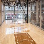 China PP Interlocking for basketball court imitation wood grain real wood look manufacturer