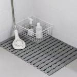 Wear Resistant Grey Bathroom Anti Slip Toilet Floor Mat 60CM*90CM for sale