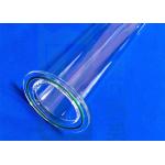 Heating Element Welding Sio2 Quartz Tube Flange for sale