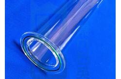 China Heating Element Welding Sio2 Quartz Tube Flange supplier