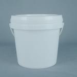 5L Food Grade Round Plastic Container Leakproof With Lid And Handle for sale