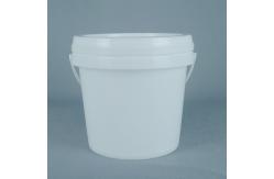 China 5L Food Grade Round Plastic Container Leakproof With Lid And Handle supplier