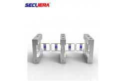 China Pedestrian Automatic Sliding Security Entrance Control Swing RFID Turnstile Barrier Gate supplier