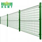 ECO Friendly PVC Coated 3D Curved Welded Wire Mesh Fence RAL6007 Color for sale