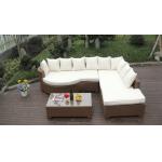Home Lounge Sofa With Pillow , Synthetic Rattan Sleeper Sofa Bed for sale