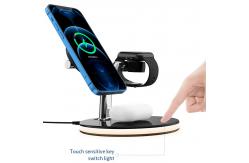 China Customised 5w 10w 15w Magnetic Wireless Charger 3 En 1 For Iphone supplier