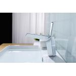 Brushed Bathroom Basin Faucets Countertop Hot And Cold Tap Mixer for sale