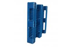 China HDPE Perforated Nestable Plastic Pallets Blue 6 Ton Static Load supplier