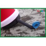 Custom Red Inflatable Christmas Santa Claus With Bread Inflatable Cartoon Character