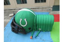China customized printed inflatable football helmet tunnel,Inflatable Football Helmet Tunnel supplier