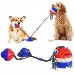 Anxiety Relief Interactive Pet Toys Dog Toy Sucker Drawstring Ball 430g for sale