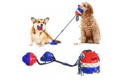 China Anxiety Relief Interactive Pet Toys Dog Toy Sucker Drawstring Ball 430g supplier