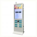 Rental Stackable Shared Power Bank Station With Wifi Mobile App And Advertising Screen for sale