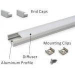 Ultra-thin  embedded aluminum LED profile with flange.  for sale