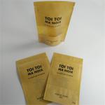 120mic Brown Biodegradable Kraft Paper Bag MOPP With Window for sale