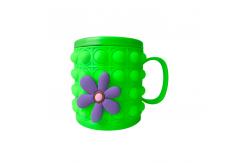 China Non - Stick Easy Cleaning Baby Silicone Kids Mug Squeeze Cups Customization Possibilities supplier