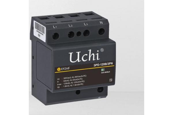 Red Thermoplastic Housing Surge Protector SPD 120kA Secondary