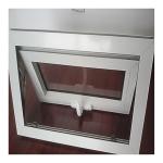 PVC Hurricane Impact Glass Windows White Double Glass Custom Awning Windows