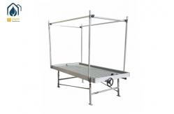 China Custom 4x8 Nursery Hydroponic Ebb And Flow Table Rolling Bench Grow Rack supplier