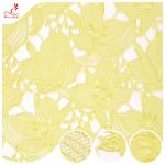 135cm Width Water Soluble Lace Fabric 100% Polyester Floral Fabric Flower Embroidery for sale
