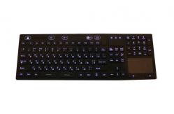 China Washable Silicone Keyboard Industrial With Numeric Keypad Backlight supplier