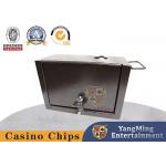 Customized Deluxe Tip Money Box For Poker Table Game Storage Box Baccarat Black Jack Table Game for sale