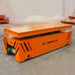 Lifting Platform Rail Transfer Trolley Battery Wireless Remote Control Stepless Speed for sale