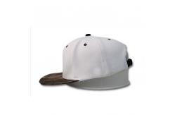 China PU Label 6 Panel Flat Brim Snapback Hats For Advertising Character Style supplier
