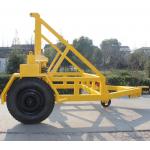 Cable Drum Trailer Jack 5Ton With Hand Brake and Air Brake for Cable Transportation for sale