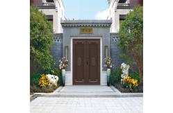 China Aluminum Elegant Outdoor Sliding Gate With Automatic Opening Pattern supplier