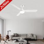 3 Blades 3 Speed Reversible Remote Control Modern Ceiling Fan For Bedroom
