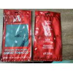 Travel cigar moisturizing bag with moisturizing and humidifying system with red printing for sale