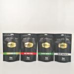 200g Vmpet 10C Laminated Plastic Pouches Packaging Black Matte Mopp