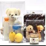 Biodegradable Plastic Sheet Cake Gift Folding PET Plastic Packaging Box for sale