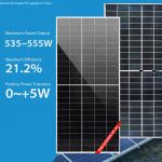 535W-555W Trina Solar Panel 210mm Mono Bifacial Solar Panel 545 w  Solar Pv Power for sale