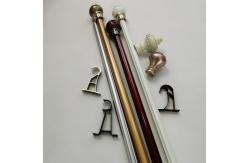 China Adjustable 28mm 0.4mm Galvanized Pipe Curtain Rod supplier