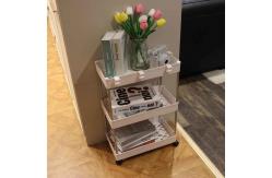 China Folding Waterproof Kitchen Storage Trolley , Multifunction Rolling Cart Organizer supplier