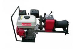 China 4HP Power Construction Cable Winch Puller Petrol Engine Lifting Machine supplier