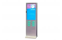 China Advertising Public Coin Operated Multi Cell Phone Charging Kiosk With Safe Lock Box supplier