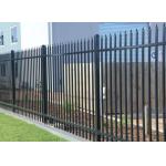 Zinc Design 6ft Tubular Metal Fencing Black Pvc Coated Wire Mesh for sale
