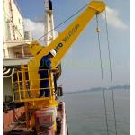 TTS Straight Boom Vessel Marine Cranes With SWL 4T 2.6M for sale