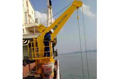 China TTS Straight Boom Vessel Marine Cranes With SWL 4T 2.6M supplier