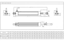 China LPC50 - LPC800 Linear Potentiometer Long Stroke Series LPC500D5KCH2 for machine manufacturing industry supplier
