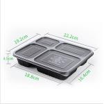 Microwavable PP Disposable Food Container 500 650 750 1000ml for sale